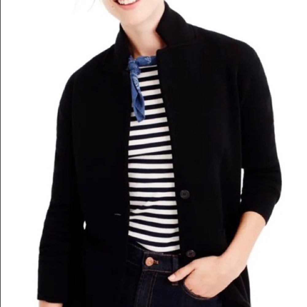 J Crew Mercantile black sweater blazer
